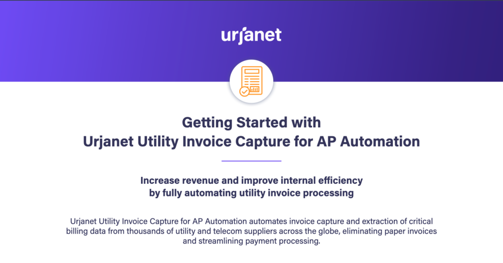 Urjanet Utility Invoice Capture for AP Automation